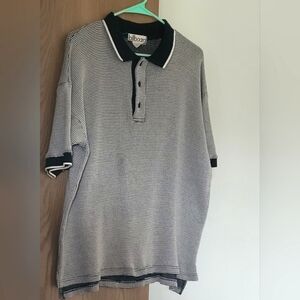 Vtg Billboard 100% Cotton Men Polo Shirt Large